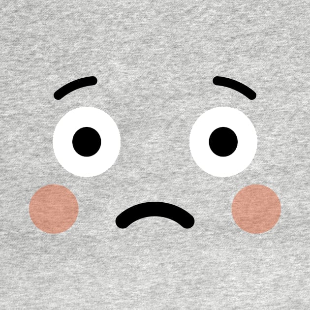 Emoji sad cute face by andytruong